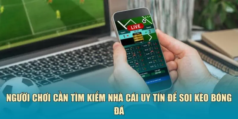 Người chơi cần tìm kiếm nhà cái uy tín để soi kèo bóng đá
