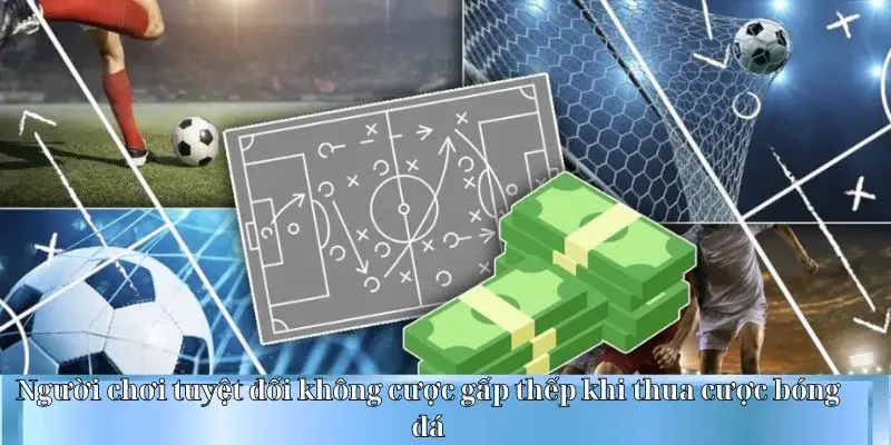 Người chơi tuyệt đối không cược gấp thếp khi thua cược bóng đá