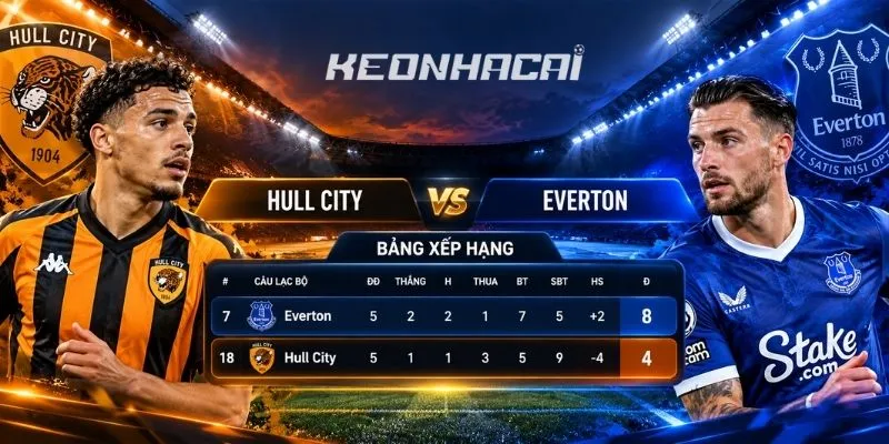 Cục diện bảng xếp hạng của hai đội sau 5 vòng đấu